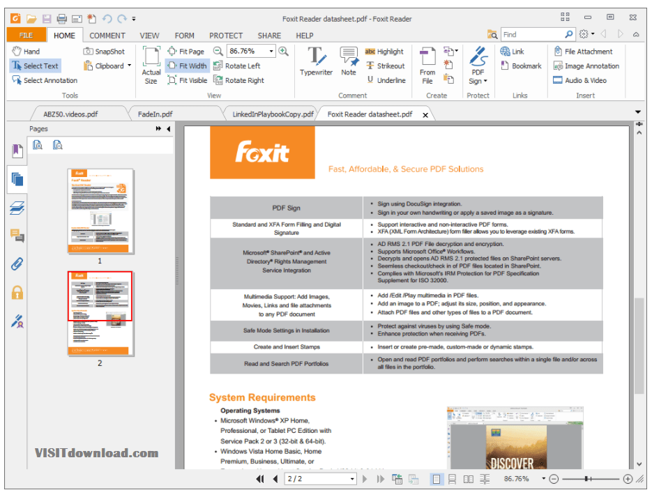 Foxit PDF Reader Portable Download All-in-one PDF Editor