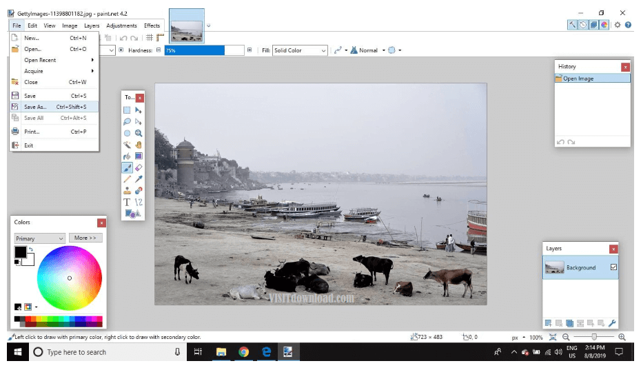 Paint.NET Free Software Digital Photo Editing Download
